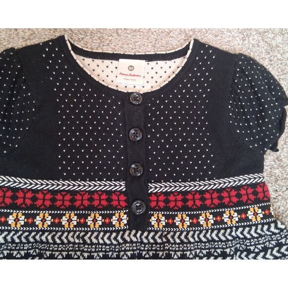 Hanna Andersson Knit Winter Sweater Dress Christmas Size 80 18-24 Months - Picture 5 of 10